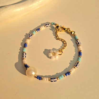 Blue Pearl Bracelet