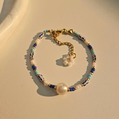 Blue Pearl Bracelet